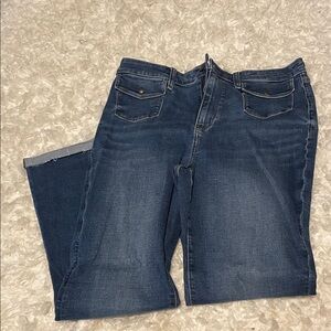 American Eagle Outfitters Dark Blue Flare Jeans